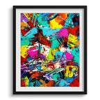 Doug Sharpe Camo Abstract Art Print Black Frame