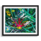 Doug Sharpe Frenzy Abstract Art Print Black Frame