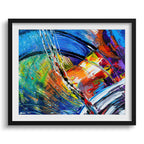 Doug Sharpe High Beams Abstract Art Print Black Frame