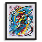 Doug Sharpe Hurricane Abstract Art Print Black Frame