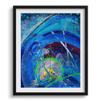 Doug Sharpe Iceland Abstract Art Print Black Frame