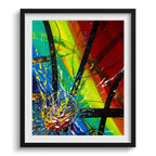 Doug Sharpe Interchange Abstract Art Print Black Frame