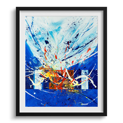 Doug Sharpe Killer Migraine Abstract Art Print Black Frame