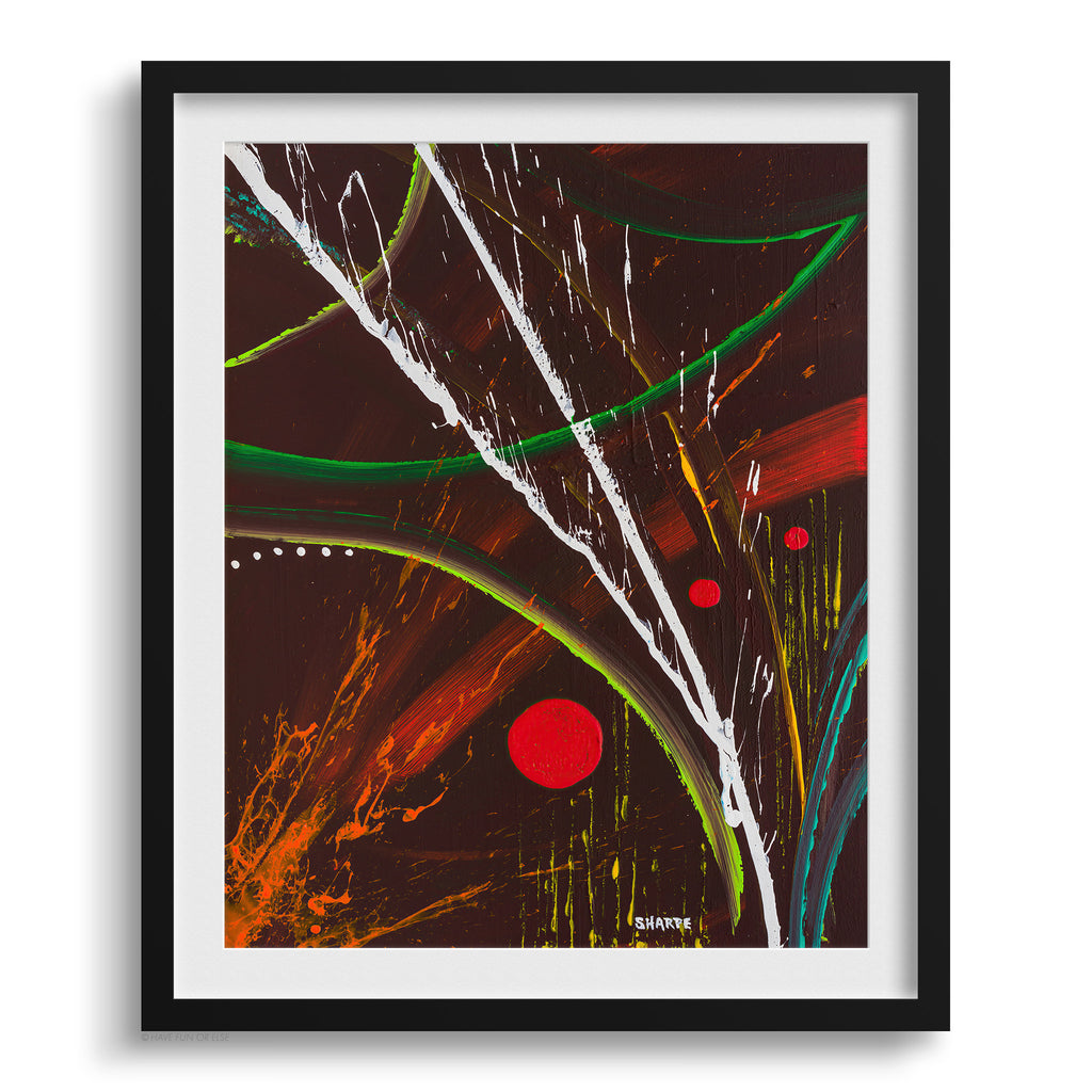 Doug Sharpe Molten Abstract Art Print Black Frame