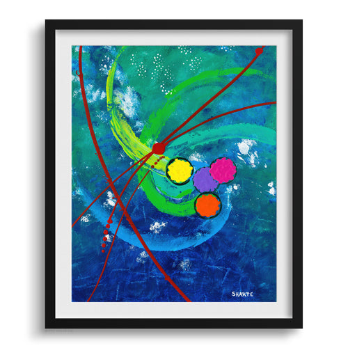 Doug Sharpe Mystical Abstract Art Print Black Frame