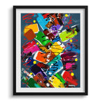 Doug Sharpe No Parking Abstract Art Print Black Frame