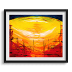 Doug Sharpe Roswell Abstract Art Print Black Frame