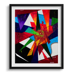 Doug Sharpe Shatter Abstract Art Print Black Frame