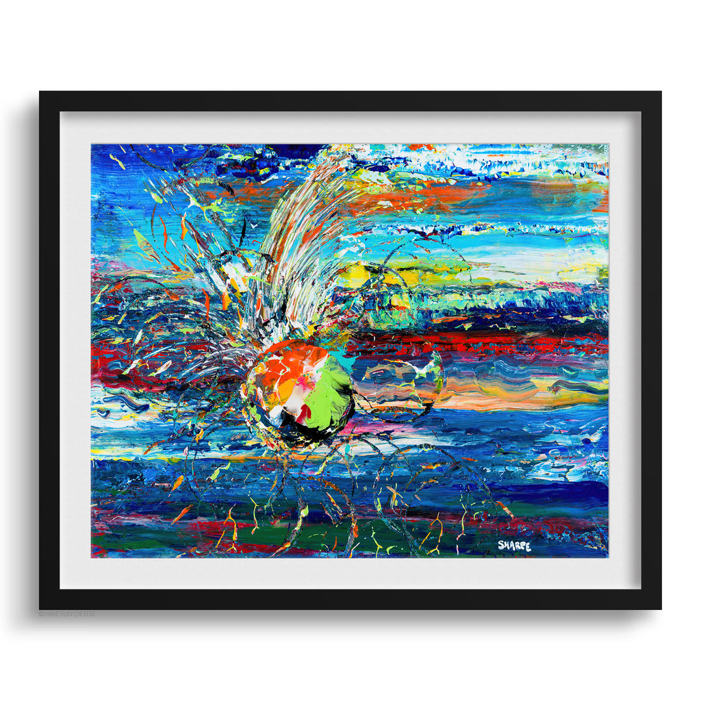 Doug Sharpe Snitch Abstract Art Print Black Frame