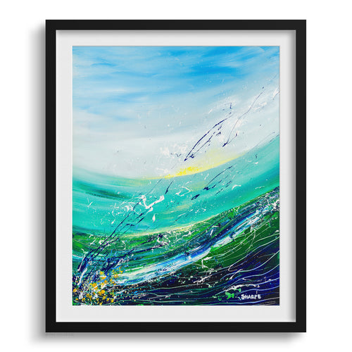 Doug Sharpe Sunken Treasure Abstract Art Print Black Frame