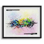 Doug Sharpe Synapses Abstract Art Print Black Frame
