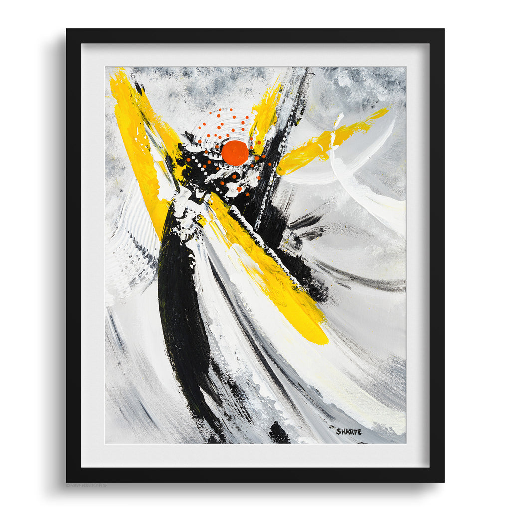 Doug Sharpe Tuxedo Abstract Art Print Black Frame
