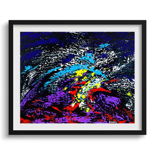 Doug Sharpe Vipers Abstract Art Print Black Frame