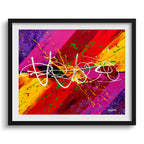 Doug Sharpe Voodoo Abstract Art Print Black Frame