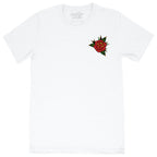 Have Fun Or Else Stay Sharp white tee, front