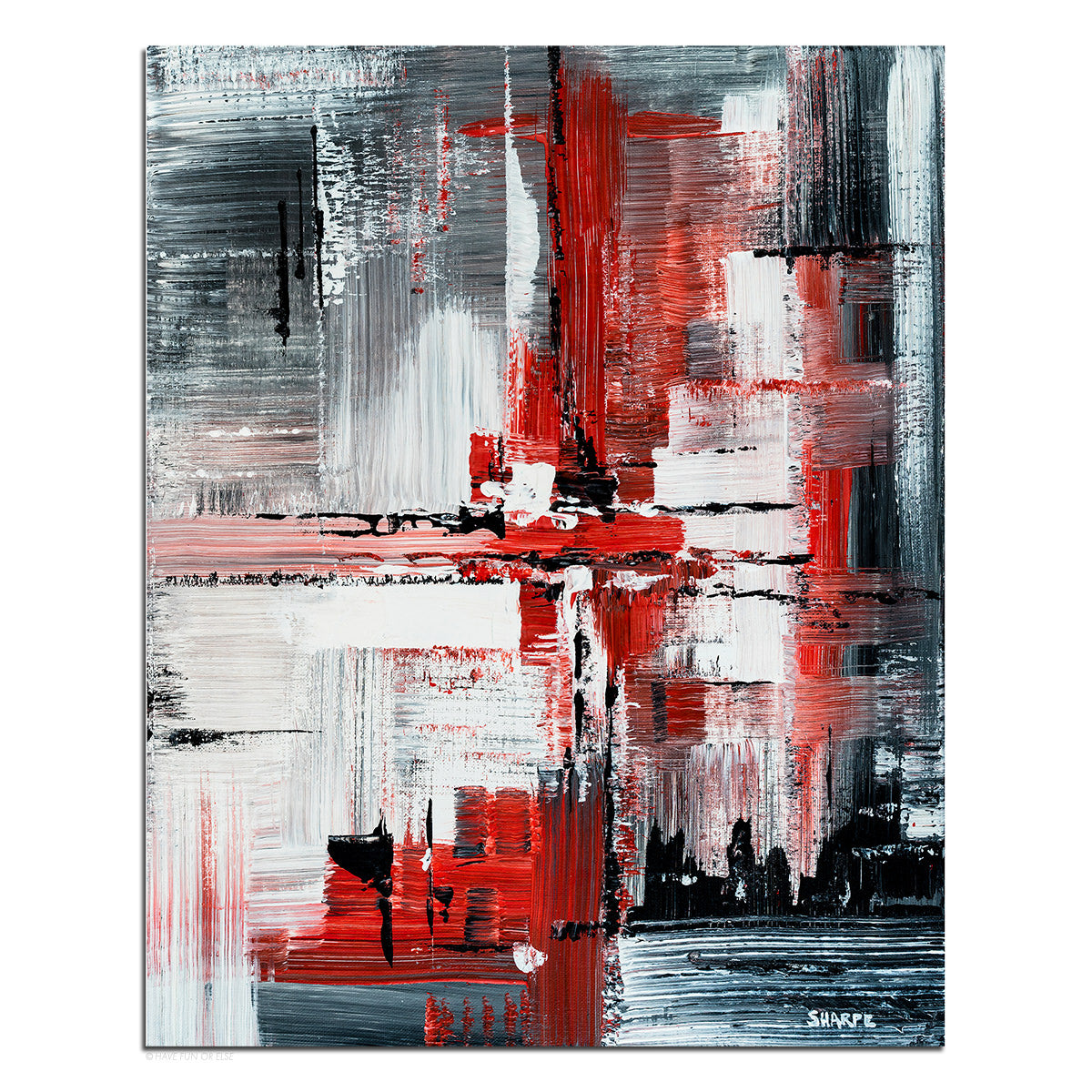 Red Black - Art Print