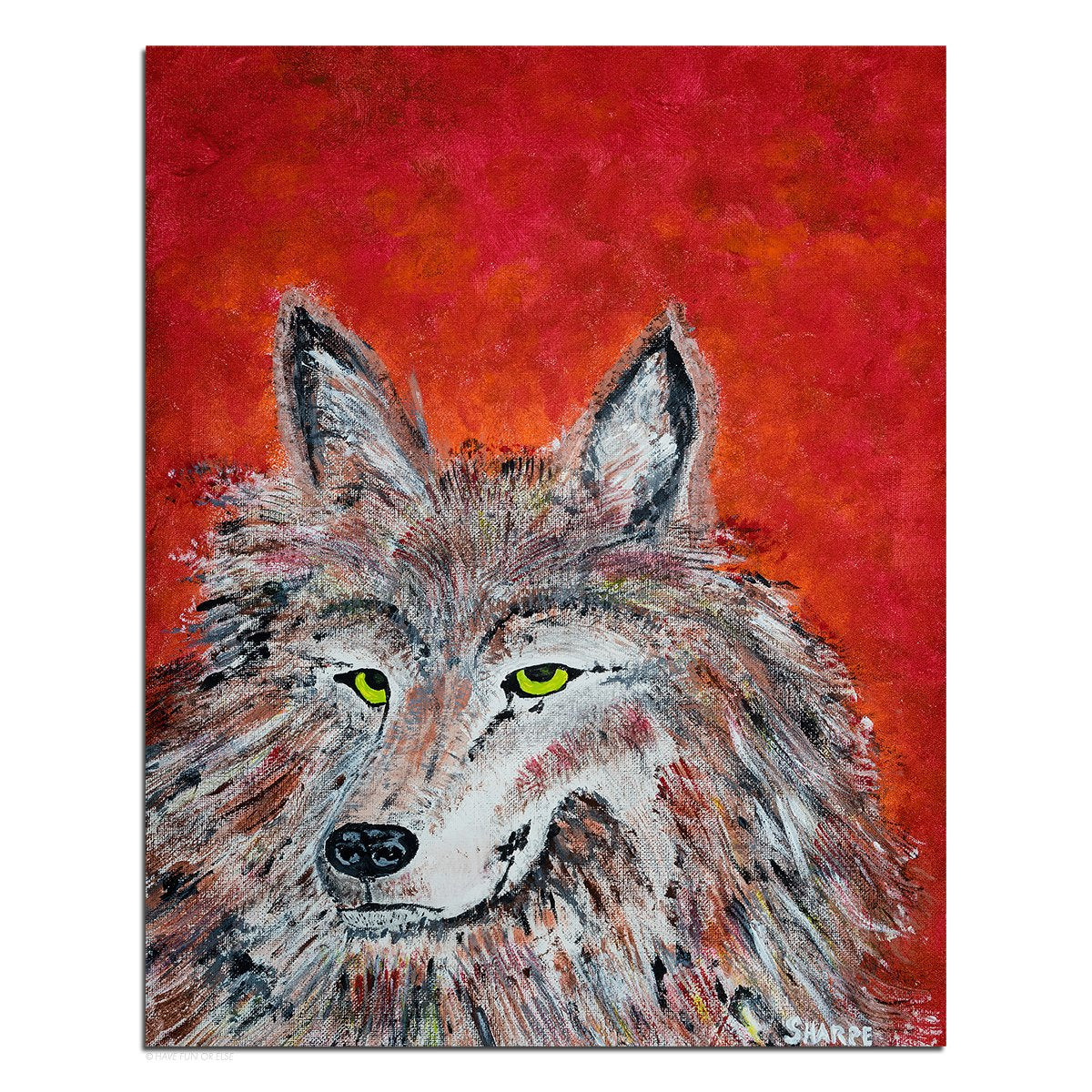 Wily Wolf - Art Print